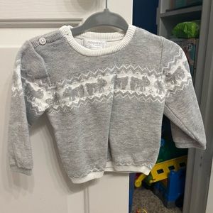 Mayoral grey reindeer sweater 4-6 months